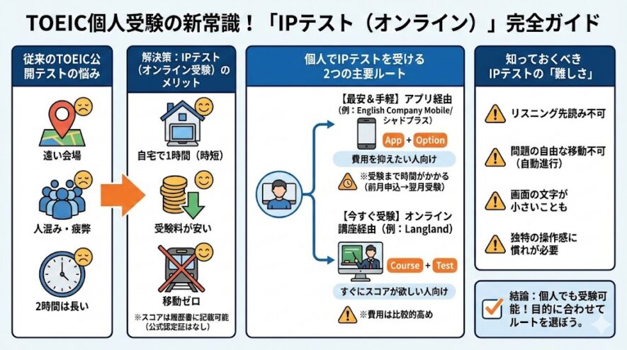 TOEICの個人受験、IPテスト